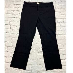 Anthro Essentials Slim Black Ankle Pants size 12 A566